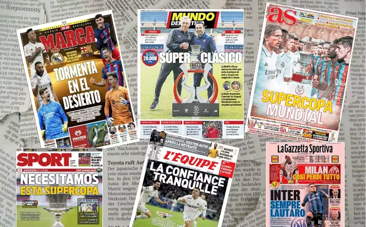 El Papelón: portadas de los periódicos deportivos HOY 15 de enero 2023