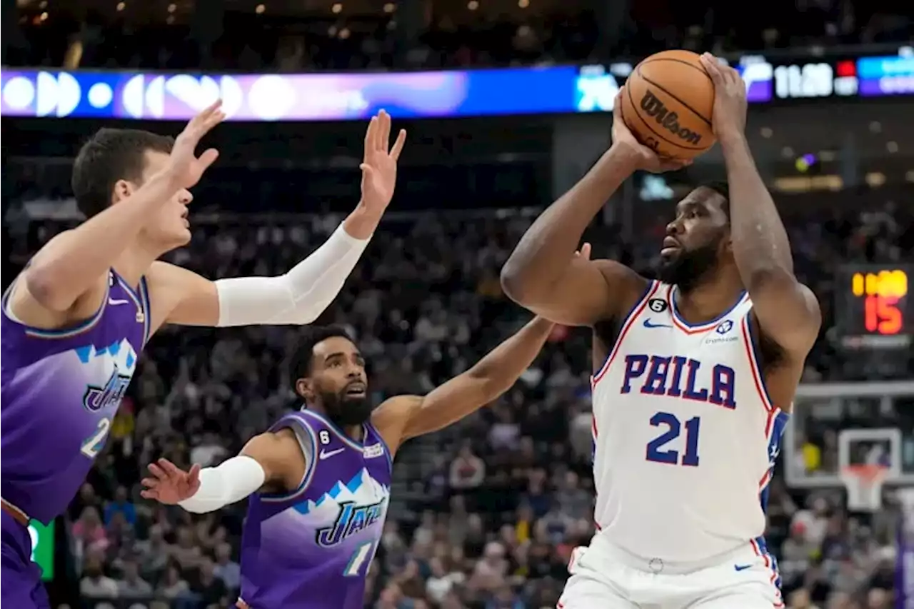 Joel Embiid’s heroics, James Harden’s massive fourth quarter lift the Sixers to a 118-117 victory at the Utah Jazz