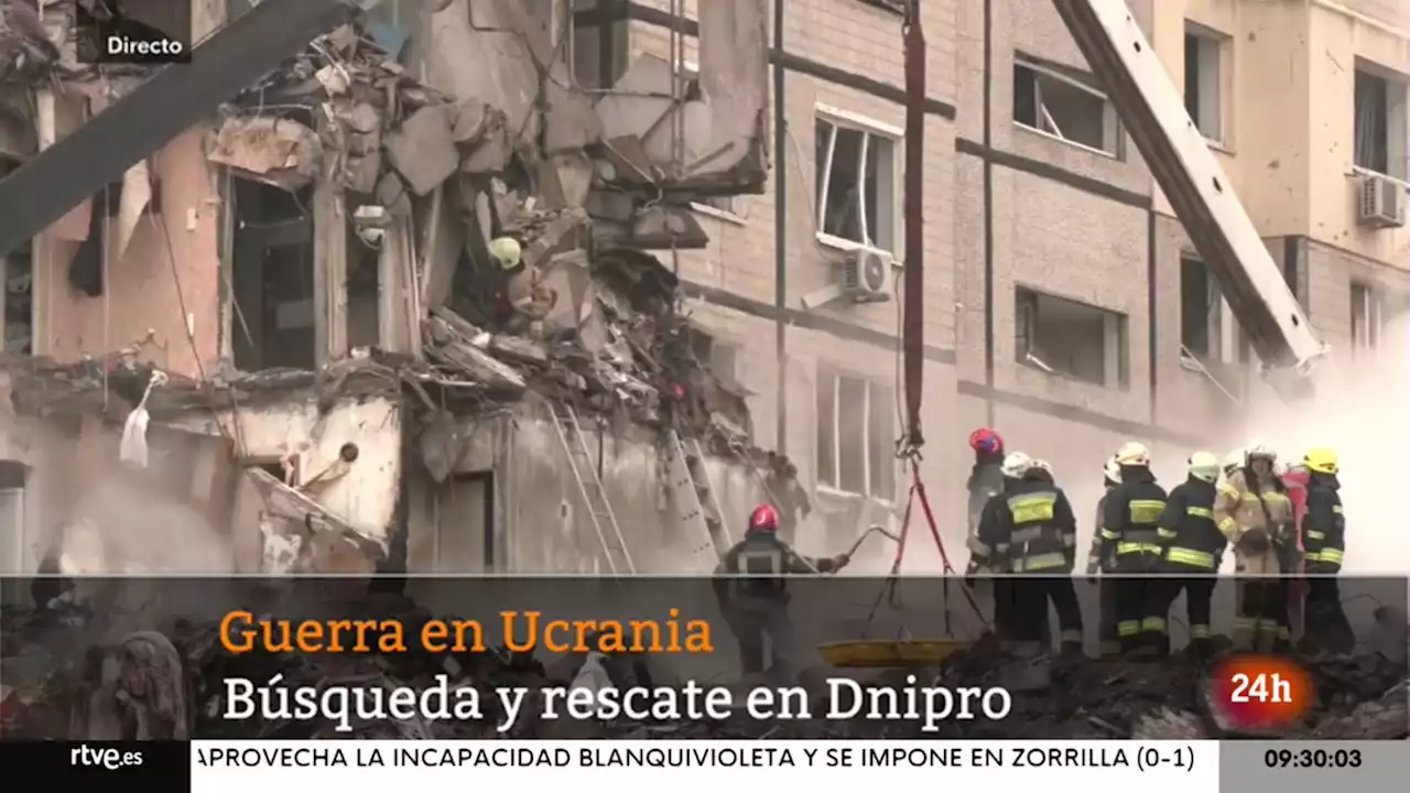 Guerra Ucrania - Rusia, en directo | Ucrania busca supervivientes entre los escombros del bombardeo de Dnipro y eleva a 20 los muertos