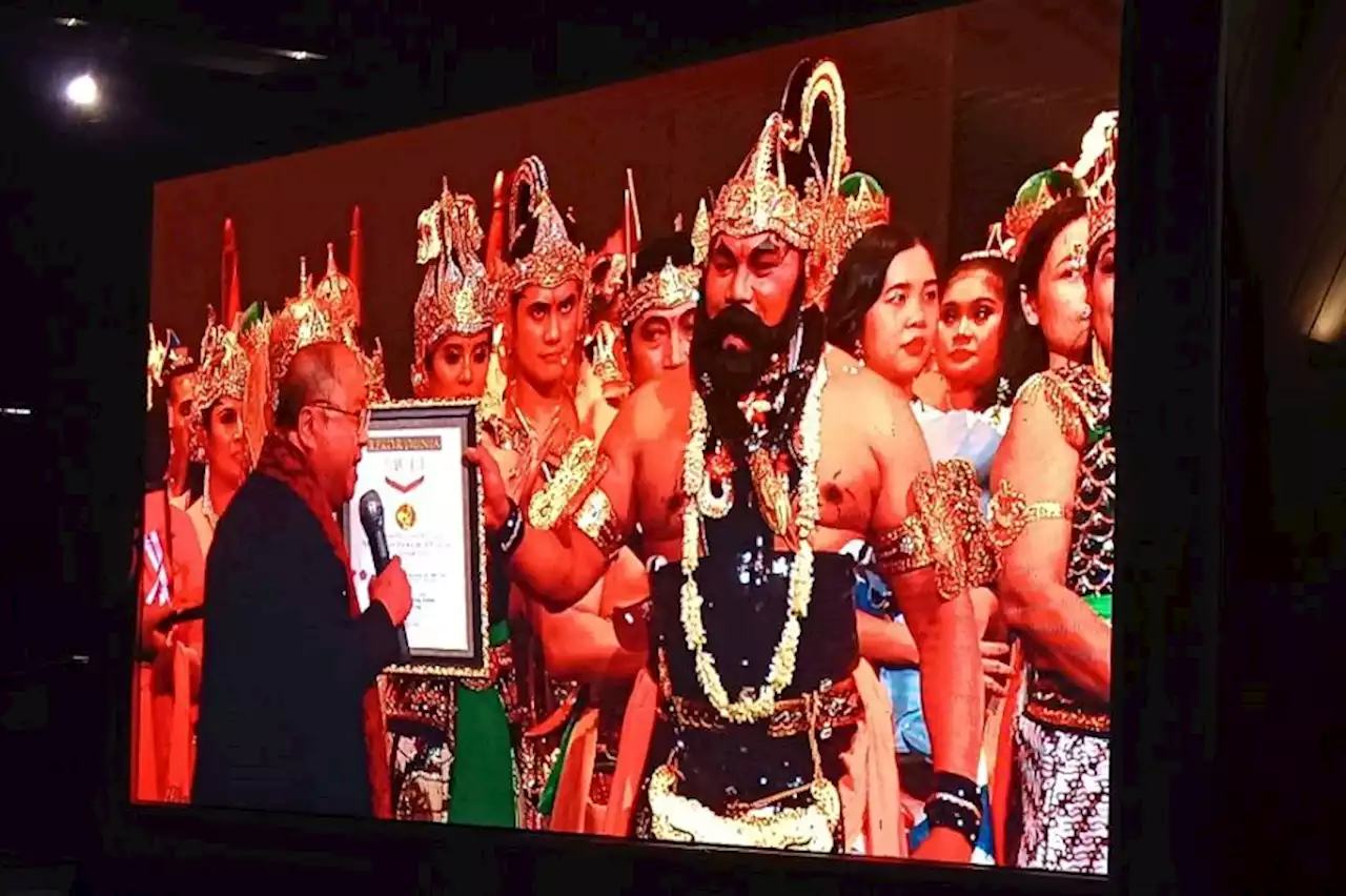 Pagelaran Wayang Orang Pandawa Boyong, Panglima TNI dan KSAL Cetak Rekor MURI