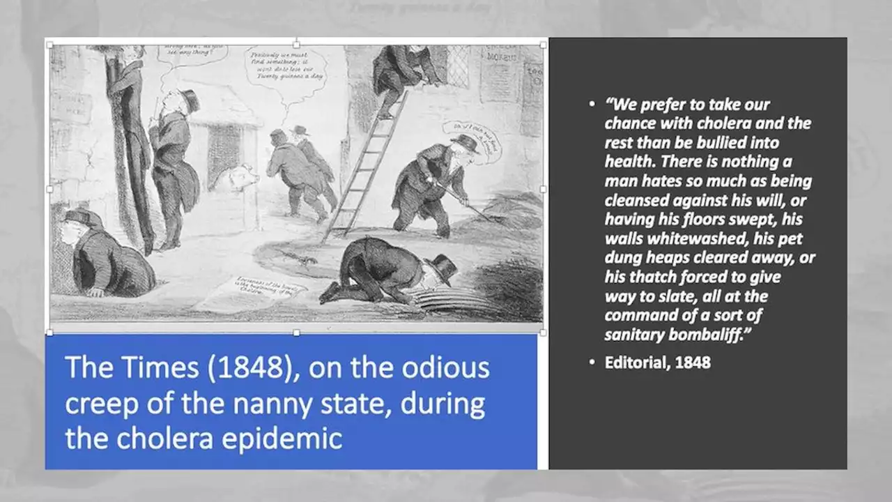 Did London Times Editorialize Against Being 'Bullied into Health' in 1800s?