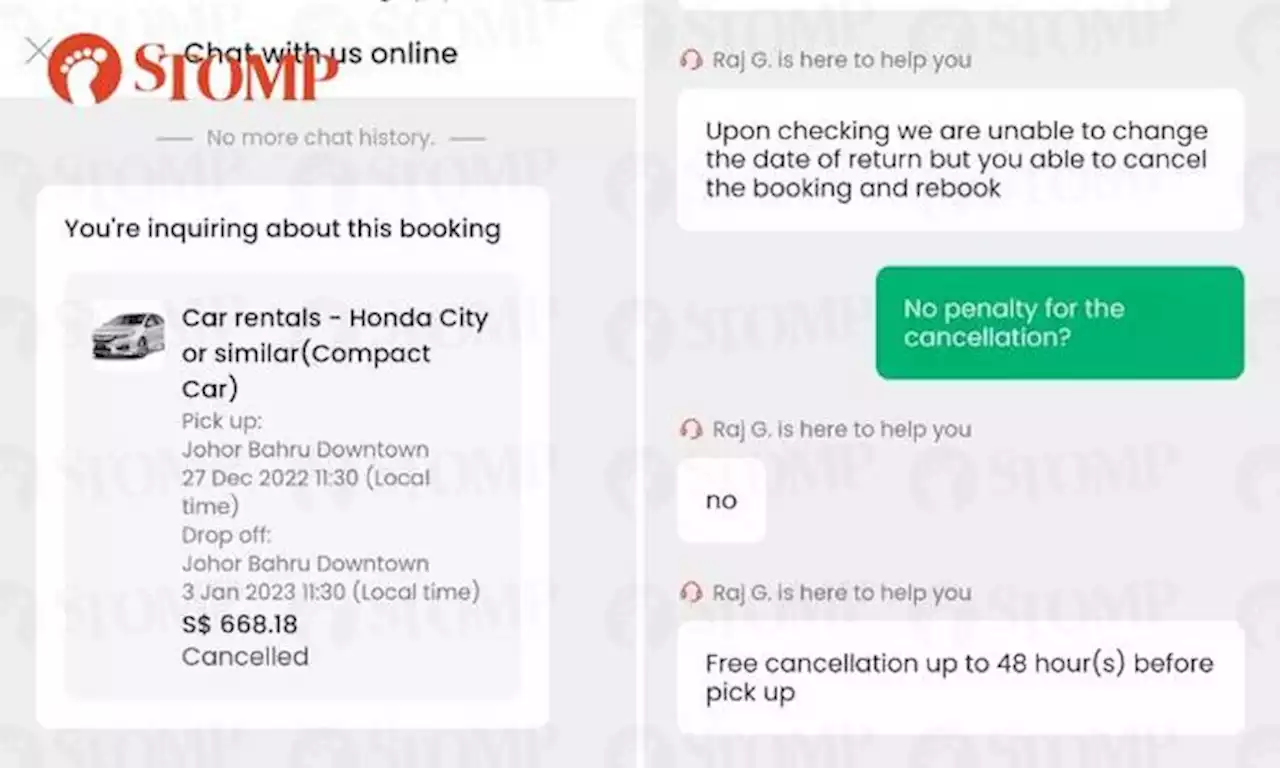 Customer wrongly advised by Klook to cancel booking to get full refund due to 'miscommunication'
