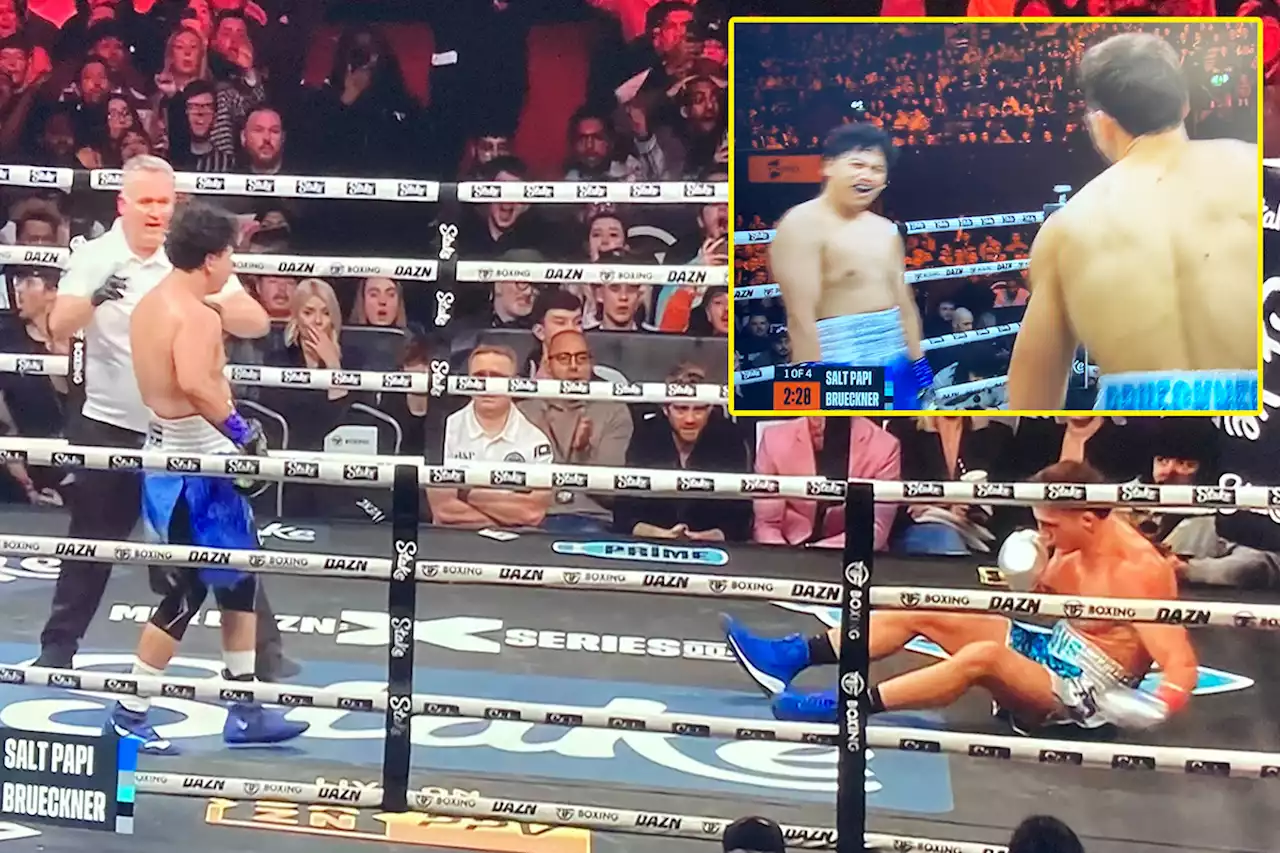 Salt Papi showboats his way to brutal one-punch KO win and draws response from Jake Paul