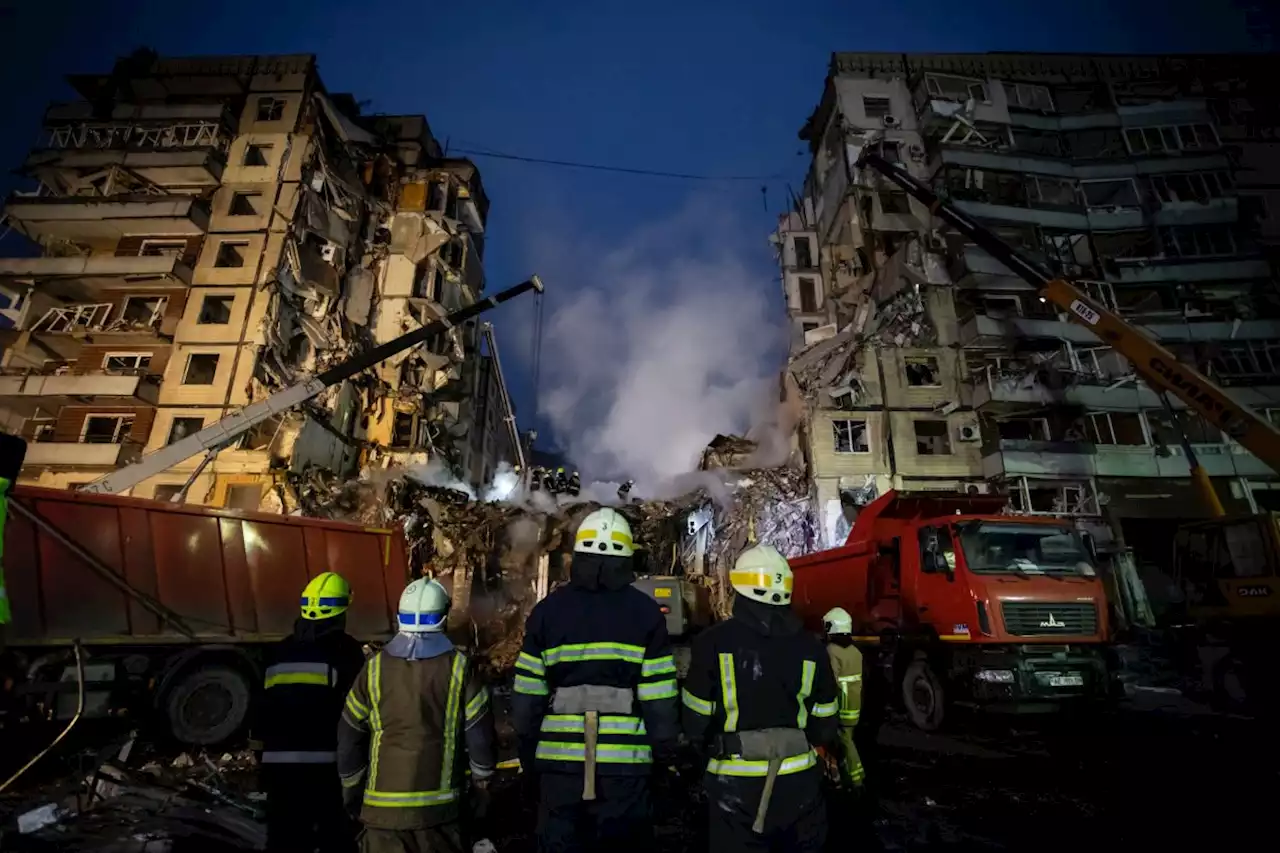 Dnipro tower block death toll rises to 21 after Russian missile attack demolishes flats