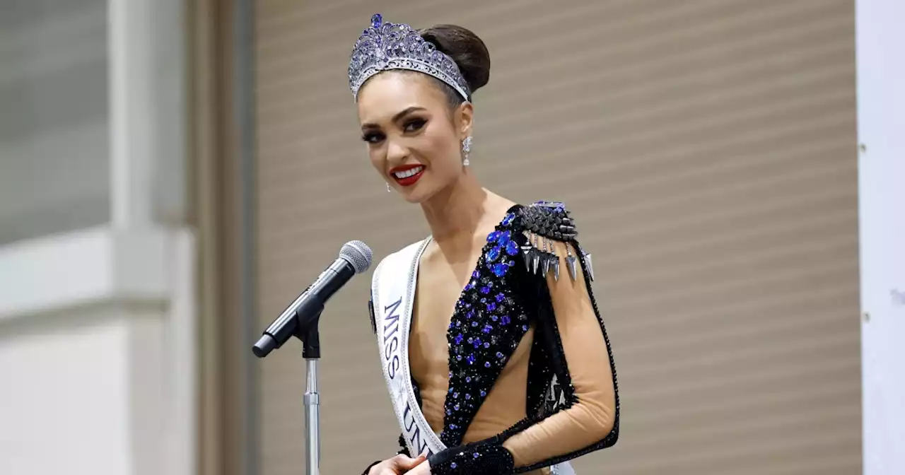 R'Bonney Gabriel, the first Filipino American Miss USA, is crowned Miss Universe