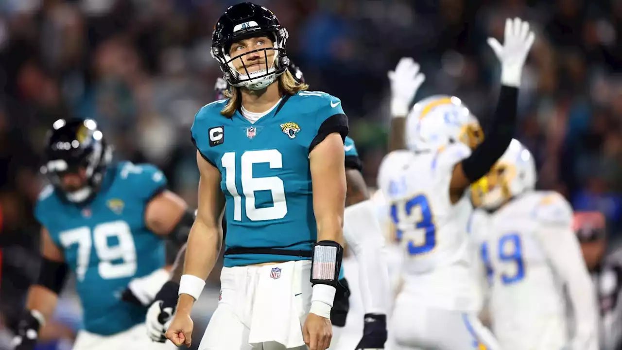 Jaguars QB Trevor Lawrence throws four first-half interceptions in playoff debut