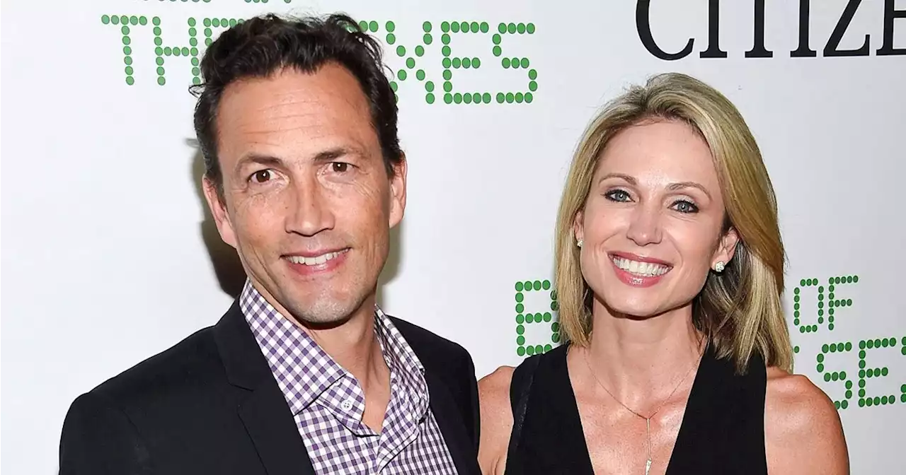 Amy Robach, Husband Andrew Shue Have Brief Reunion Amid T.J. Holmes Affair