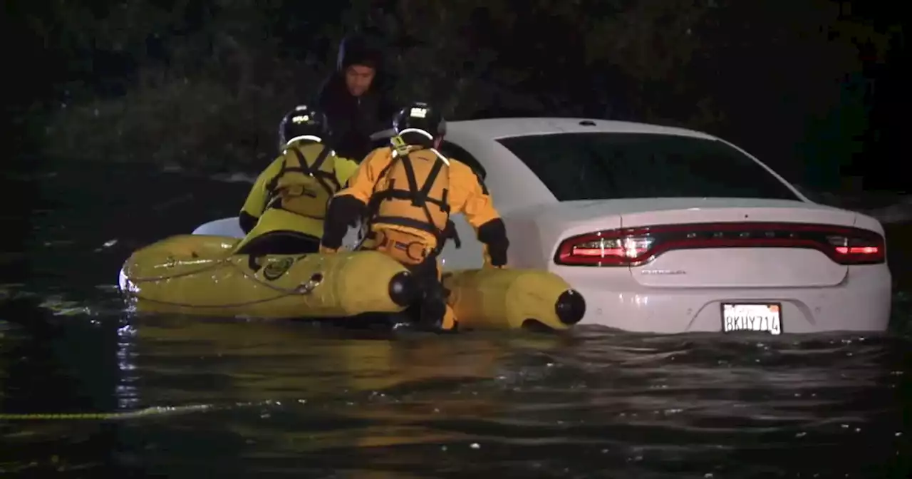 San Diego first responders perform several water rescues as storm causes floods