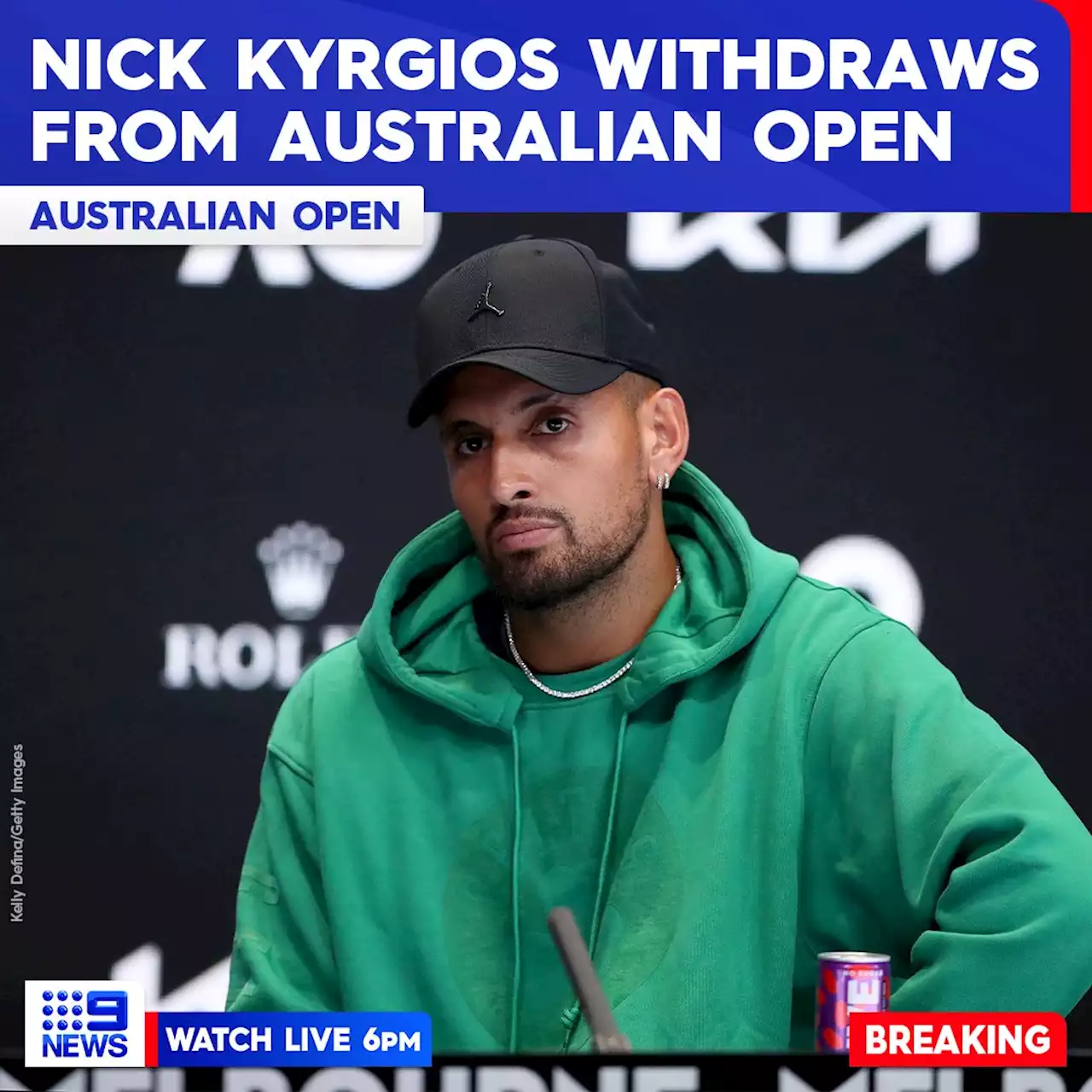 'Devastated' Kyrgios out of Australian Open