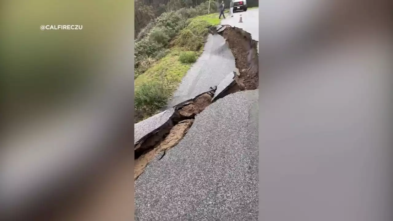 Sink holes, flooding continue to plague Bay Area as weekend rain pounds Northern CA