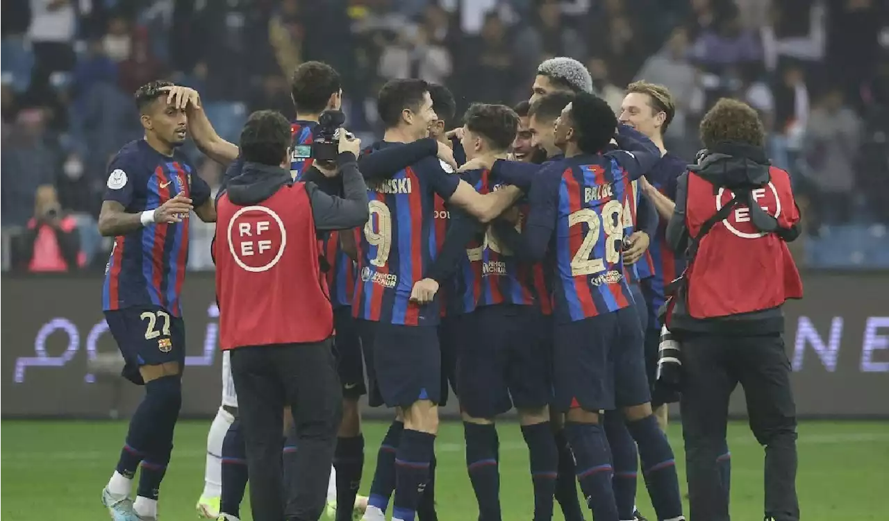 Barcelona se lleva la Supercopa de España: venció en la final al Real Madrid