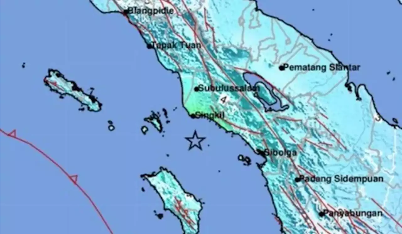 Gempa Aceh Magnitudo 6,2 Dirasakan Hingga Malaysia