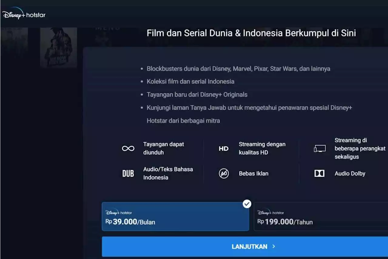 Harga dan Cara Berlangganan Disney+ Hotstar, Bisa Pakai Pulsa