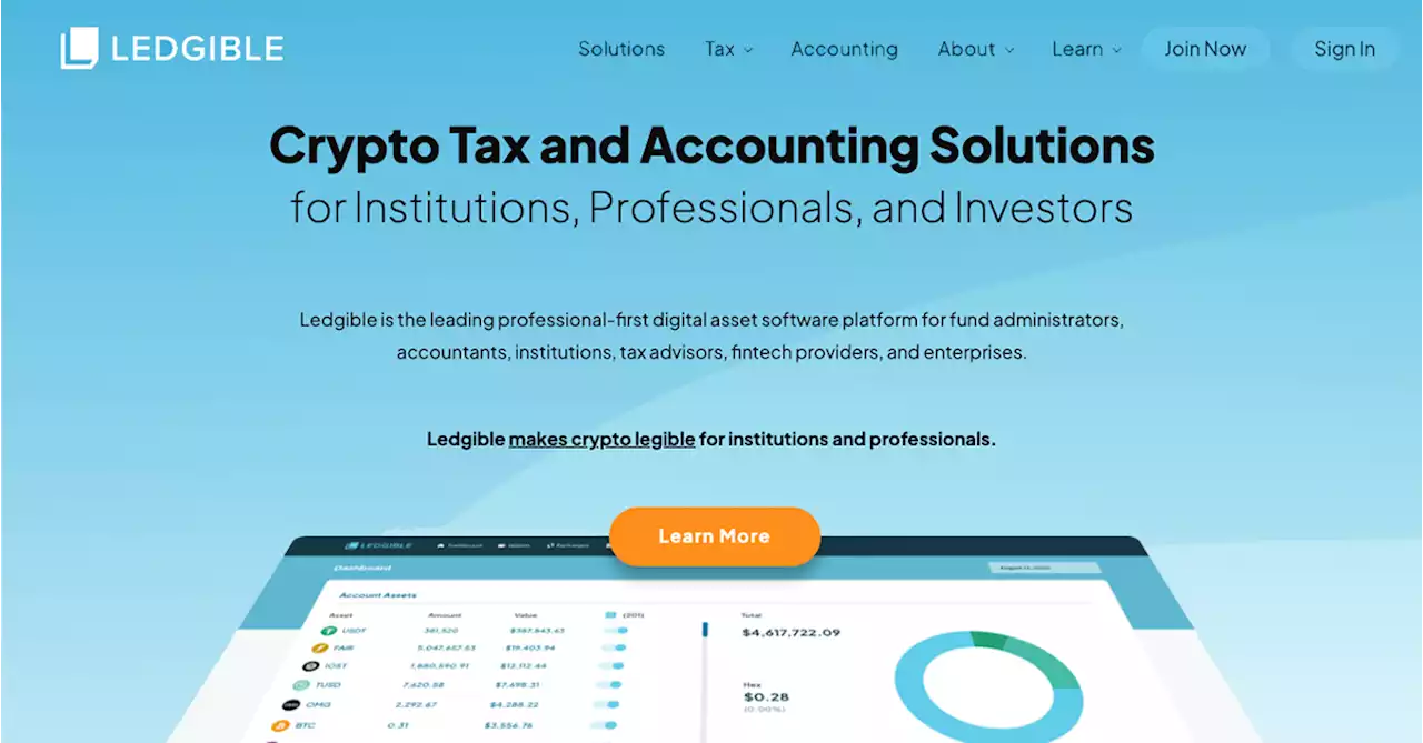 Leading Crypto Tax and Accounting Provider Ledgible Unveils New Design – Press release Bitcoin News