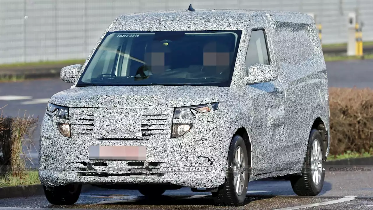 2024 Ford Transit Courier Spied With Production Body For The First Time | Carscoops