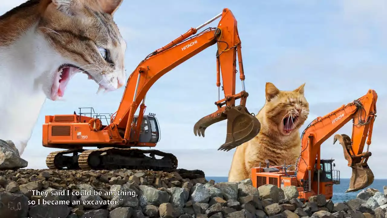 Must-have cat calendar for 2023 by Army Corps of Engineers depicts giant cats on infrastructure