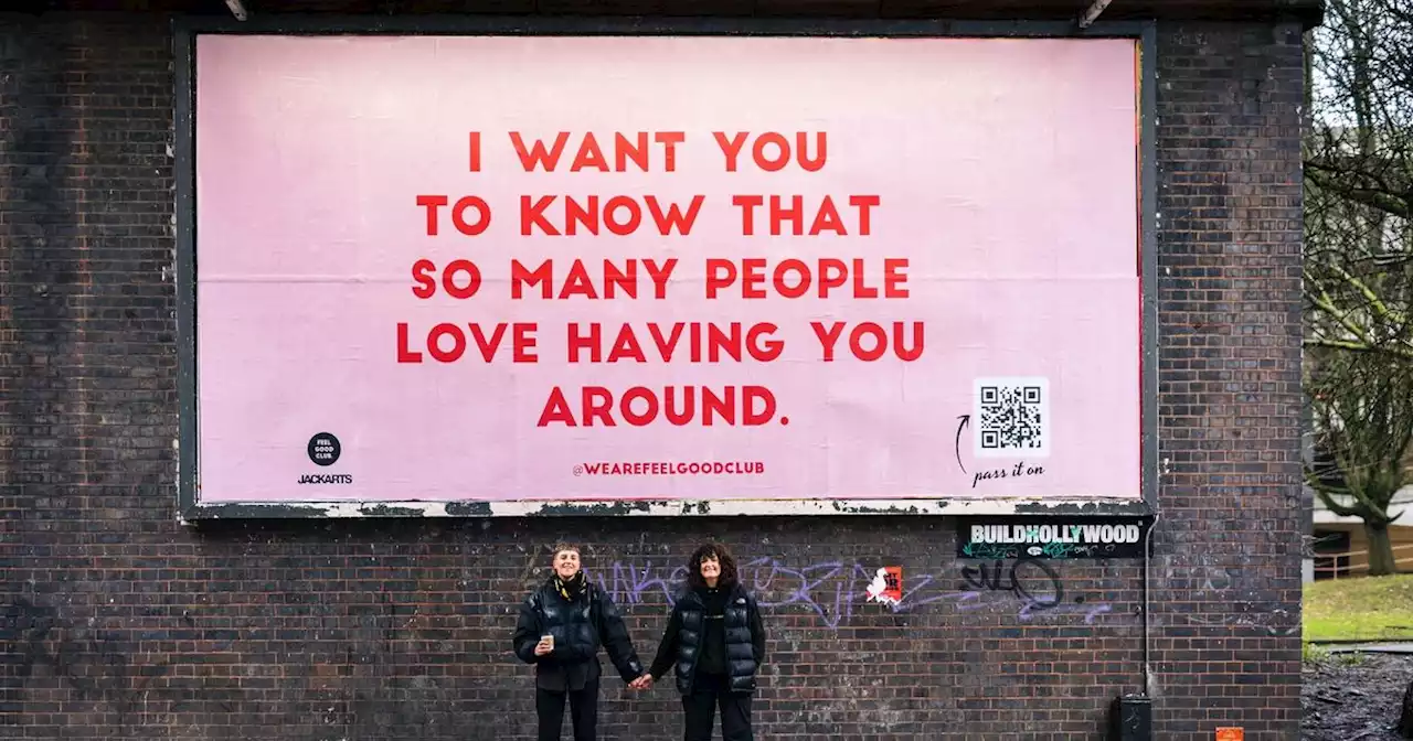 Feel good messages across Liverpool billboards for Blue Monday