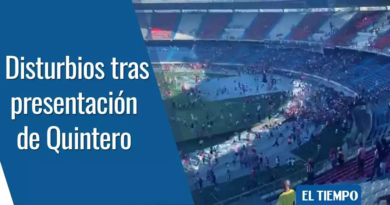 Presentación de Juan Fernando Quintero acabó en disturbios entre hinchas, video