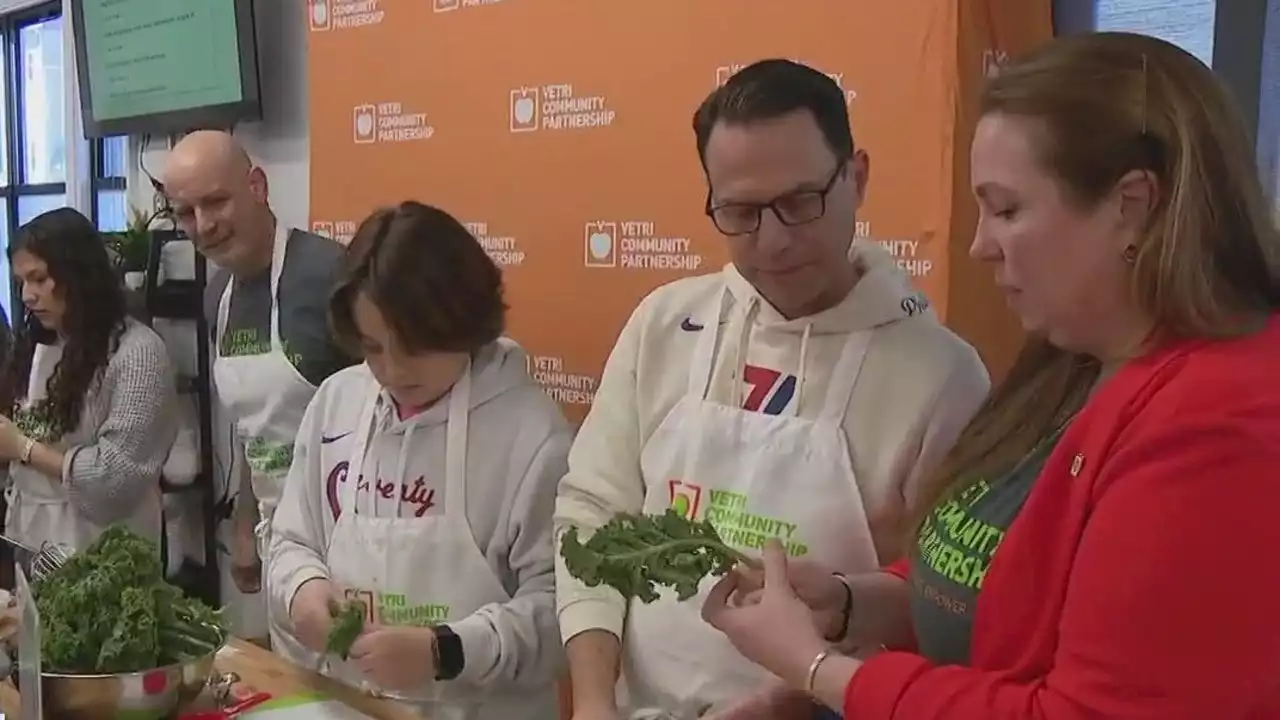 Governor-Elect Josh Shapiro attends North Philly Day of Service event