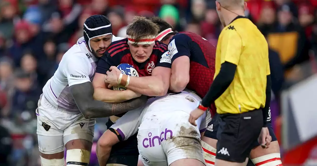 Gavin Coombes in inspired form in Munster’s crucial win over Northampton