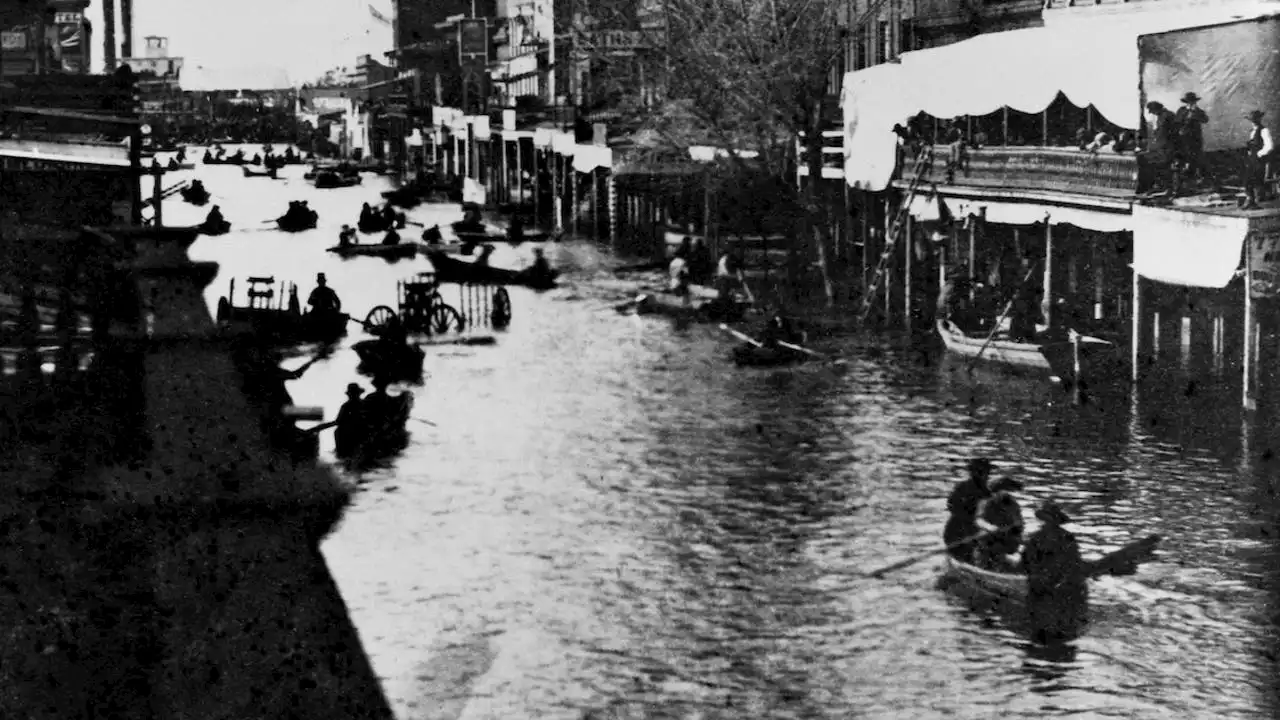 Historical photos of California's biggest floods dating back to 1862