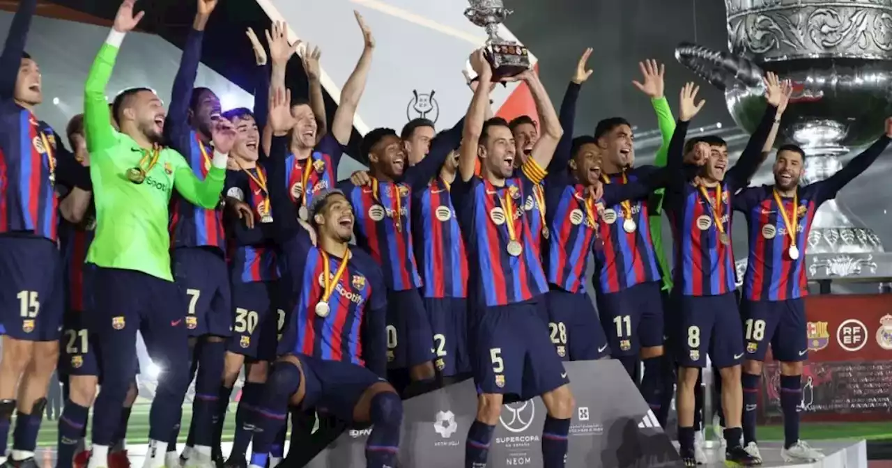 Barcelona ganó la Supercopa de España al derrotar al Real Madrid