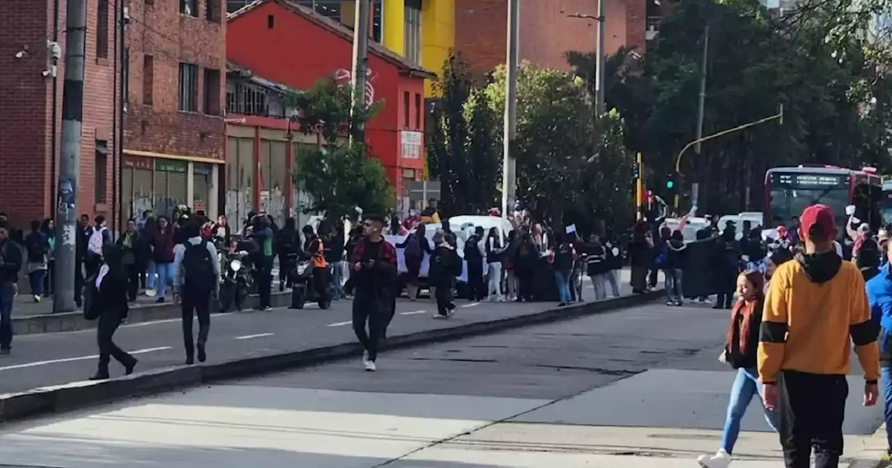 Manifestaciones en Bogotá: Reportan caos en la movilidad de la Avenida Caracas