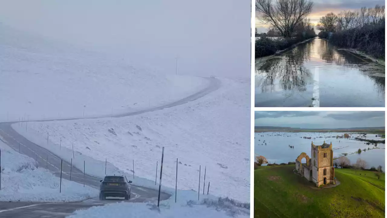 Brits braced for -10C blast with more snow expected, as hundreds of flood warnings across the UK remain in place