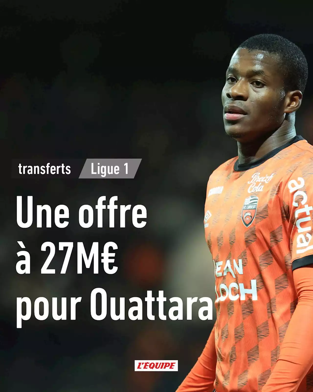 Transferts : Lorient et Bournemouth ont trouvé un accord pour Dango Ouattara