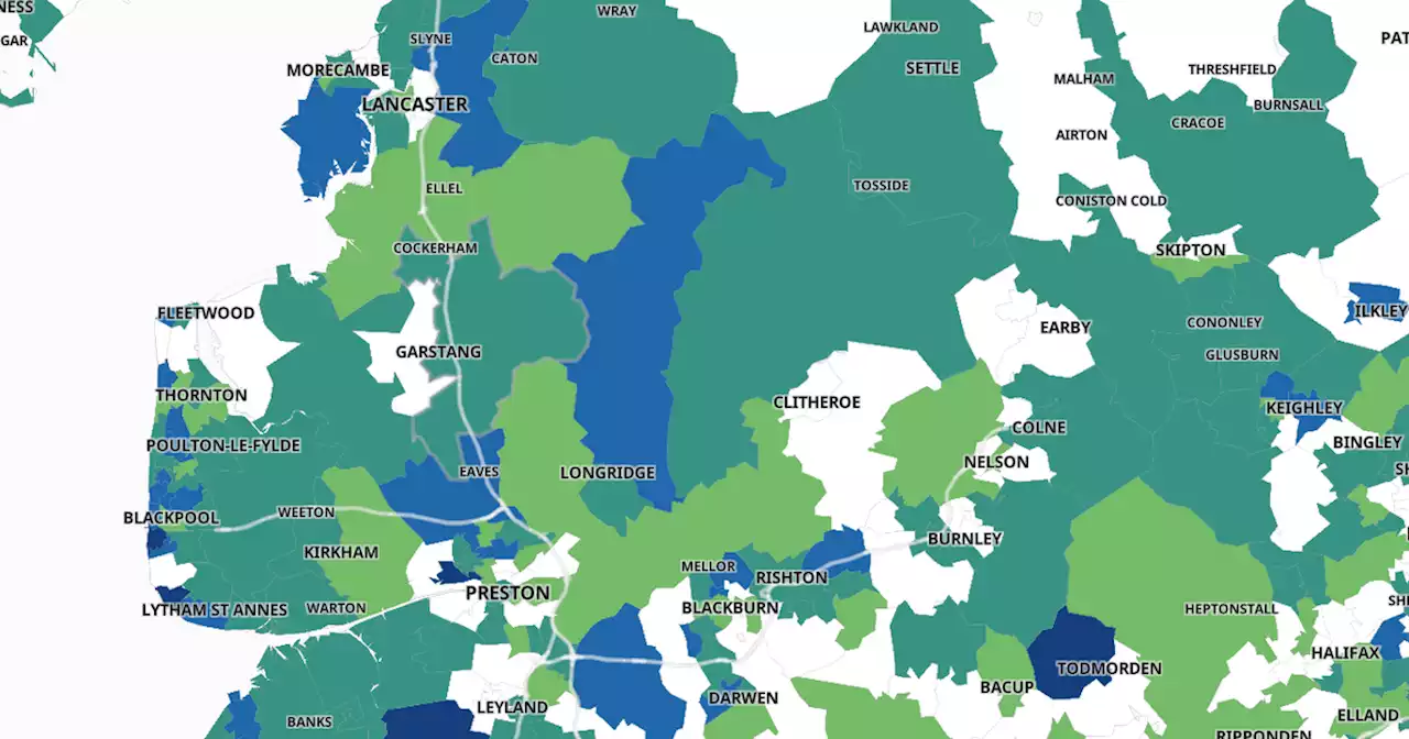 Covid hotspots in Lancashire with seaside towns showing huge spike in cases