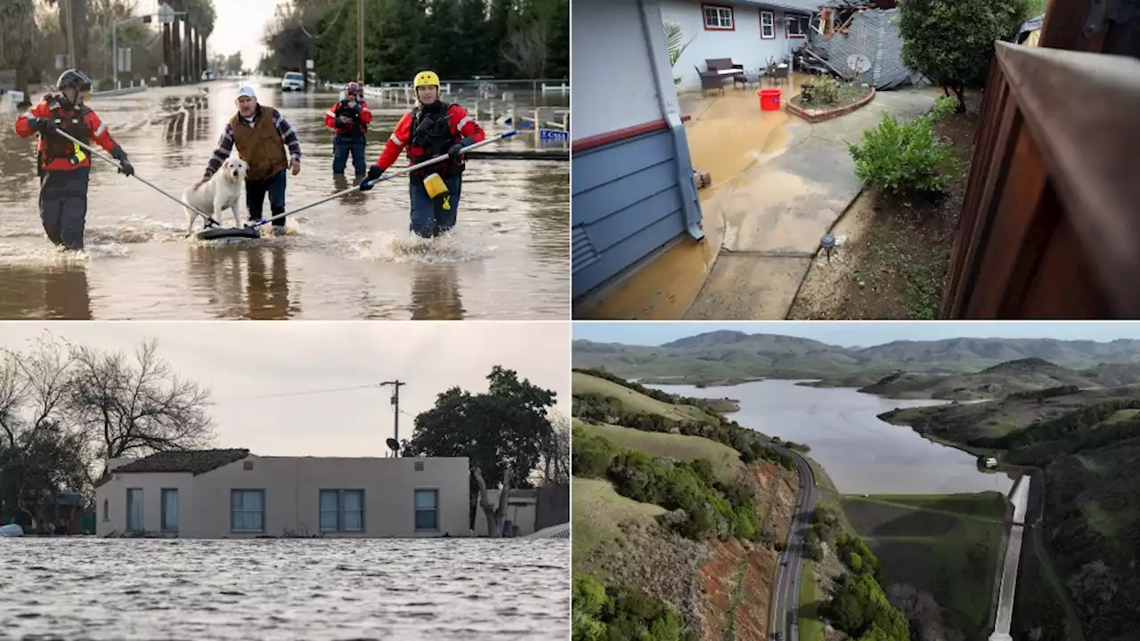 California storms photos: Floods, mudslides, rescues, sinkholes