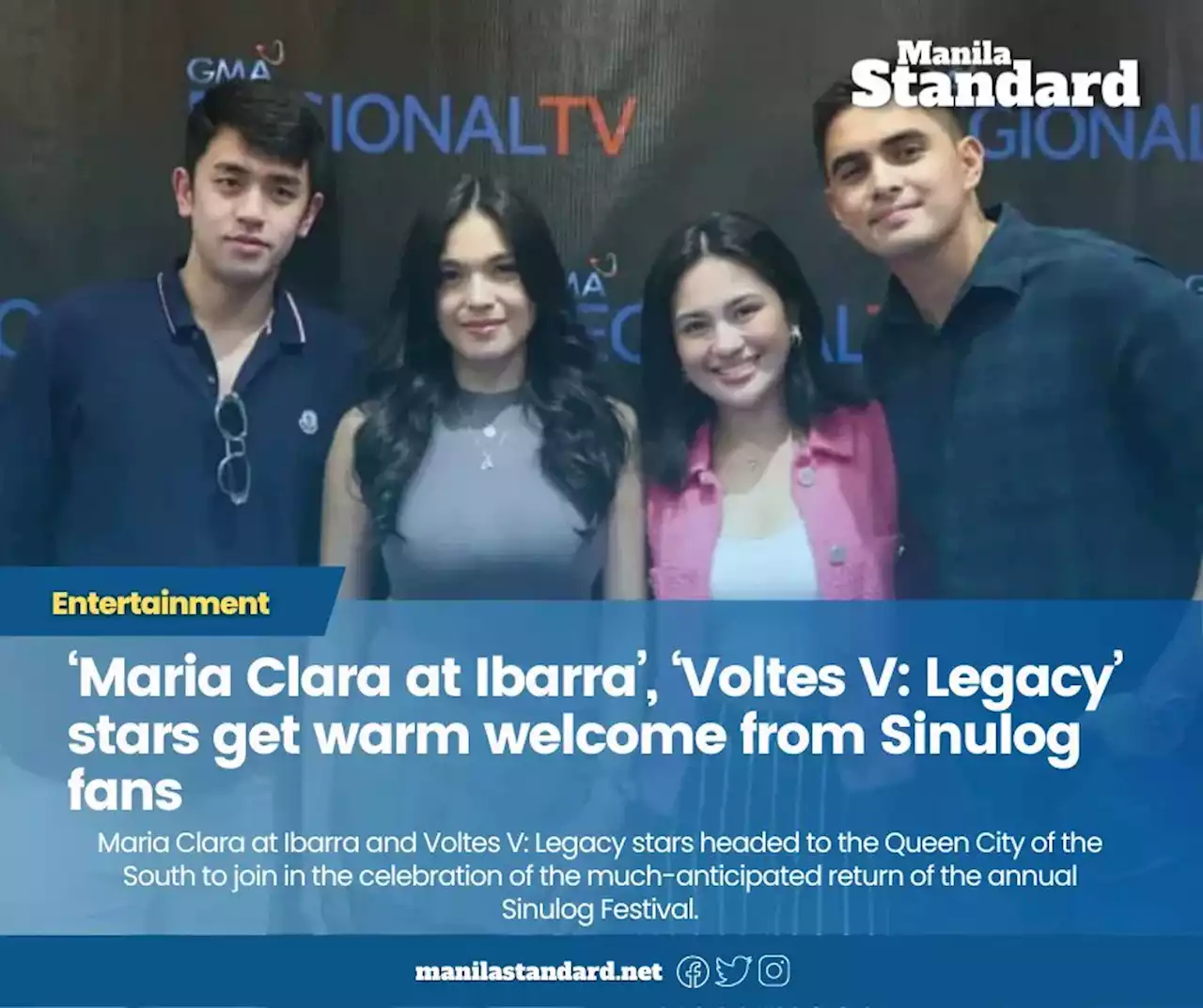 ‘Maria Clara at Ibarra’, ‘Voltes V: Legacy’ stars get warm welcome from Sinulog fans