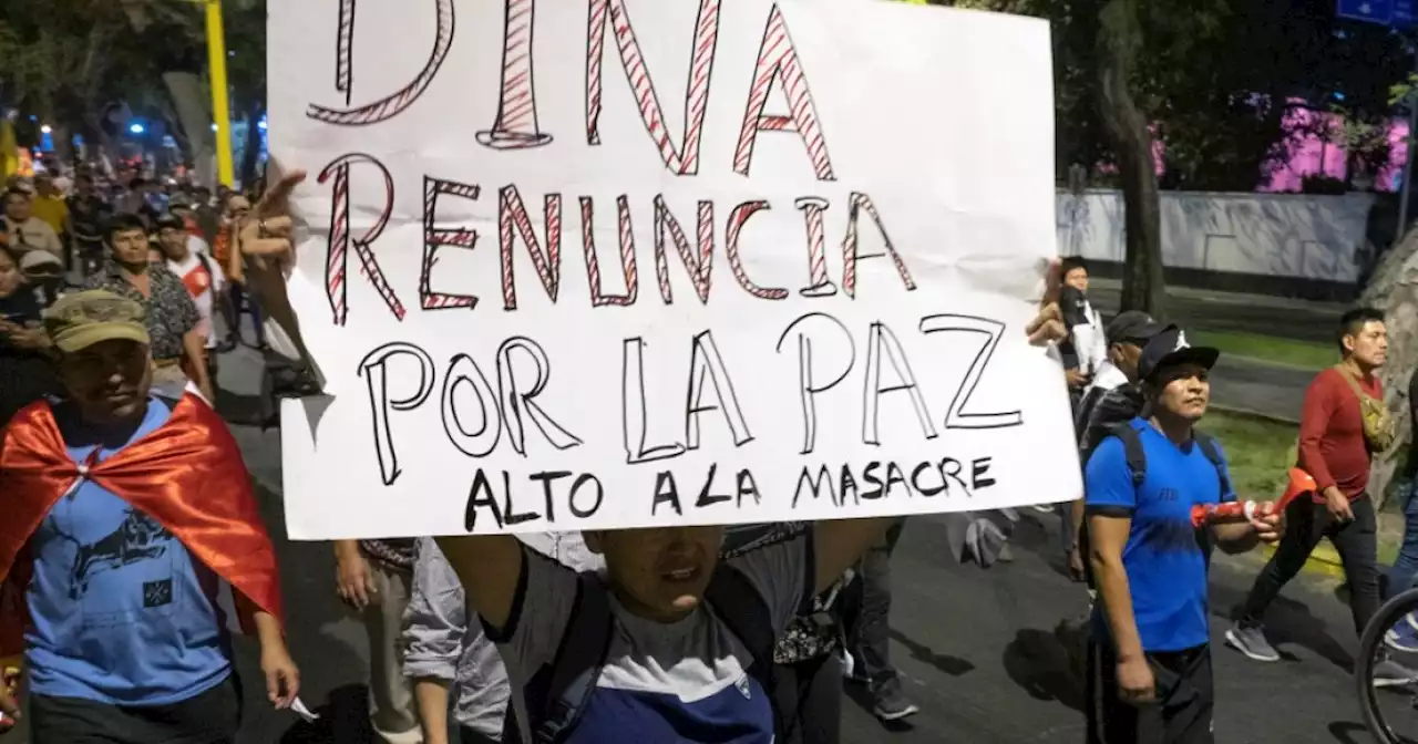 Ni estado de emergencia en Perú contiene manifestaciones contra Dina Boluarte