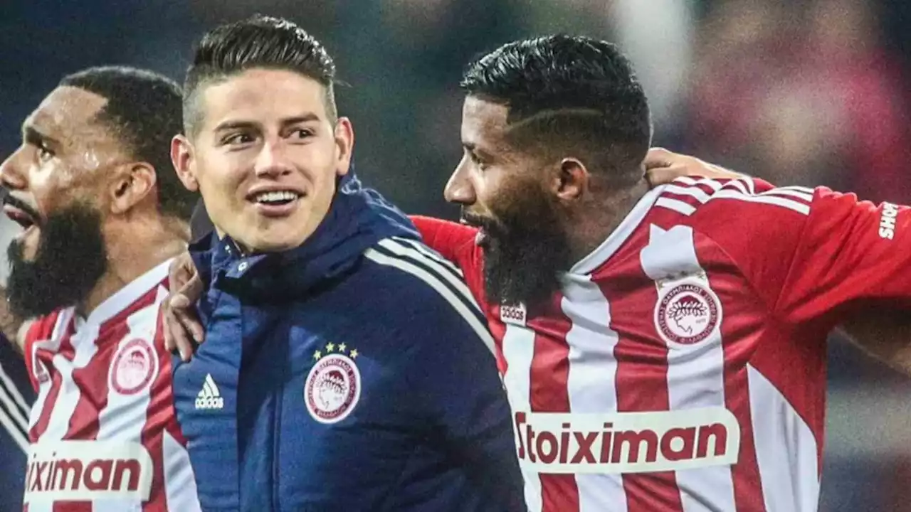 Calidad intacta: la tremenda asistencia de James Rodríguez que deslumbra en Grecia