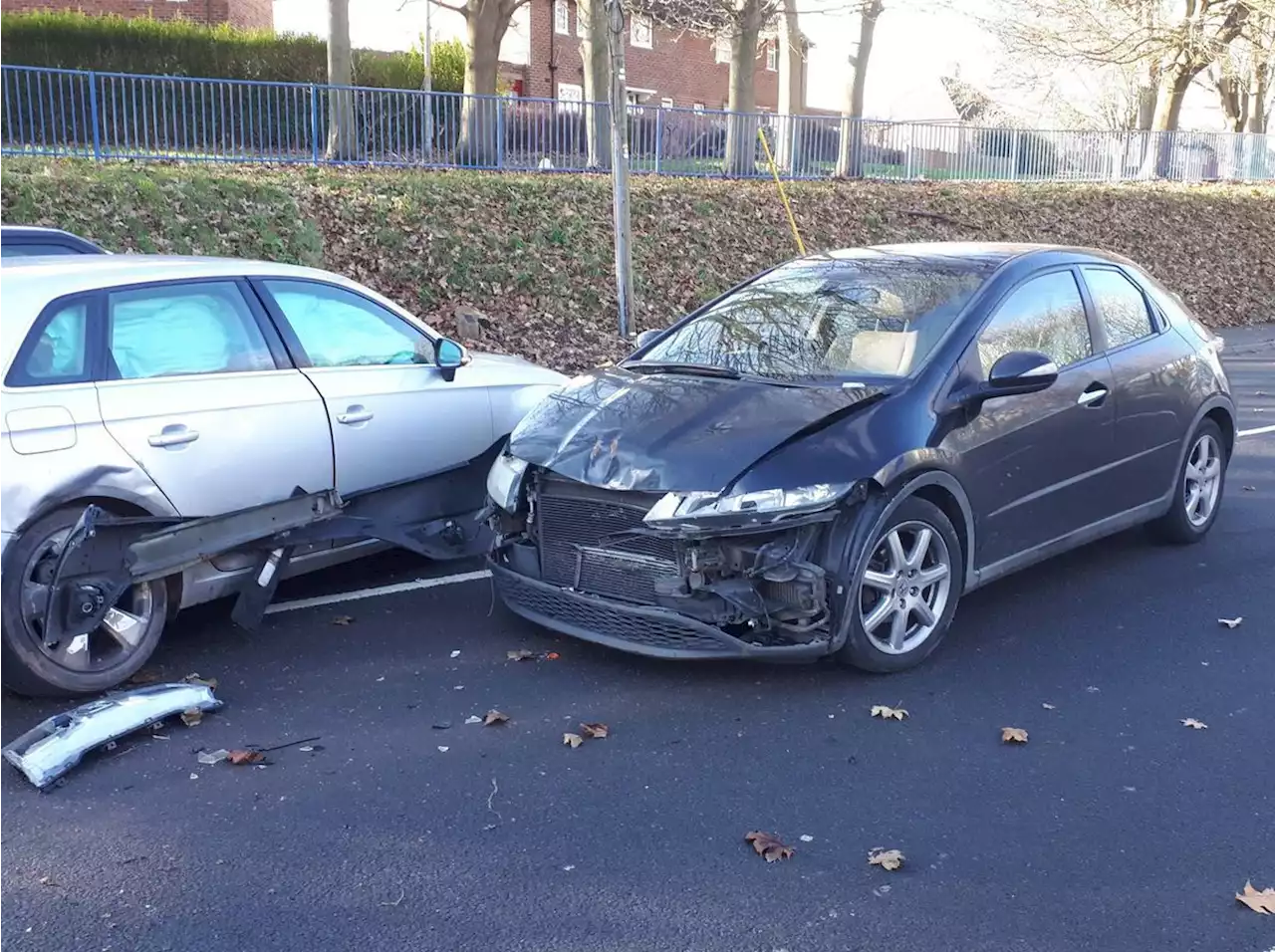 Police hunt for Audi driver who left scene of two-car crash at busy Telford roundabout