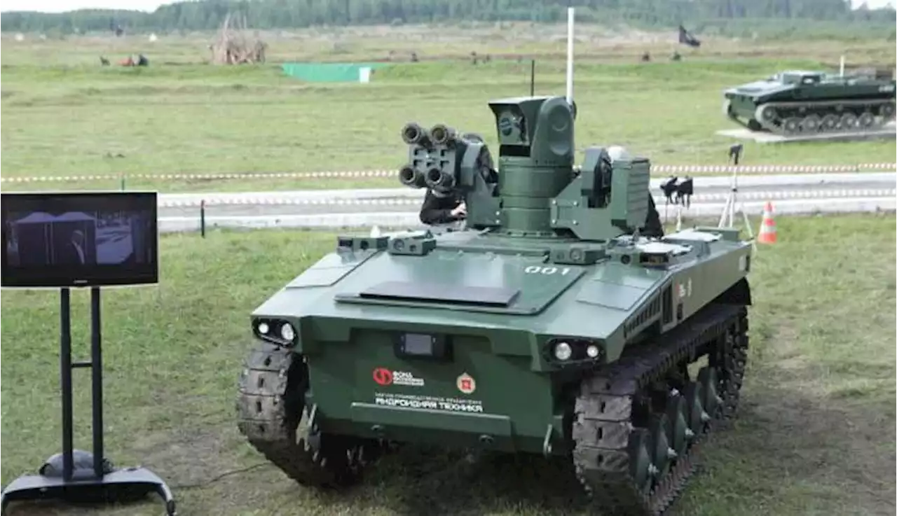 Rusia Kirim Robot Perang ke Ukraina, Bersenjata 4 Rudal Antitank dan Senapan Mesin Kalasnikov