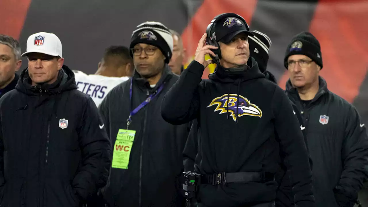 Ravens’ John Harbaugh: QB Huntley Erred on Goal-Line Fumble