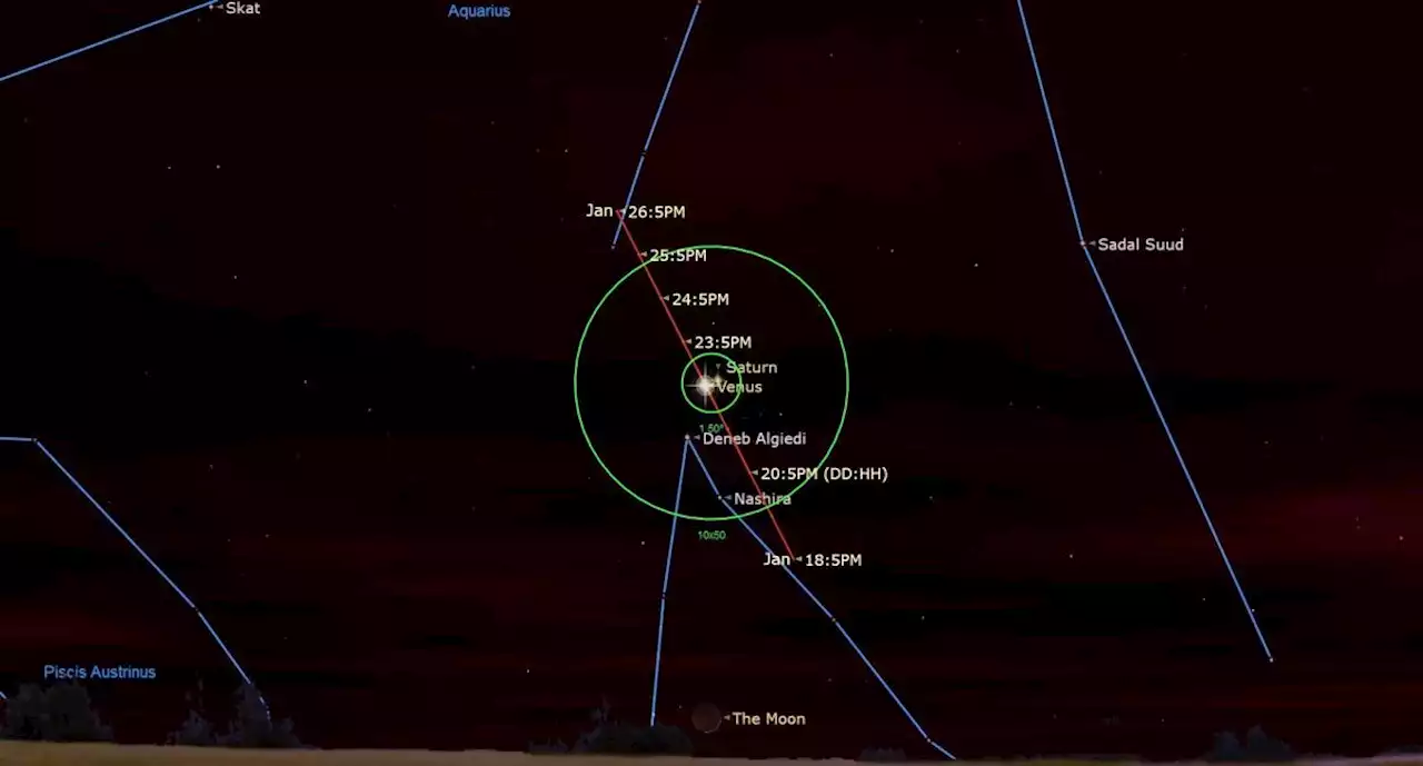 See Venus and Saturn snuggle in the sky Sunday (Jan. 22)