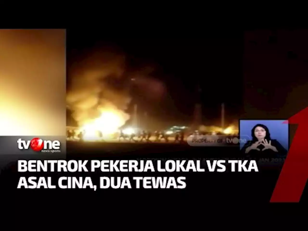 Bentrok Maut Pekerja Lokal dengan TKA Cina di Pabrik Smelter Morowali Utara, 2 Orang Tewas - tvOne