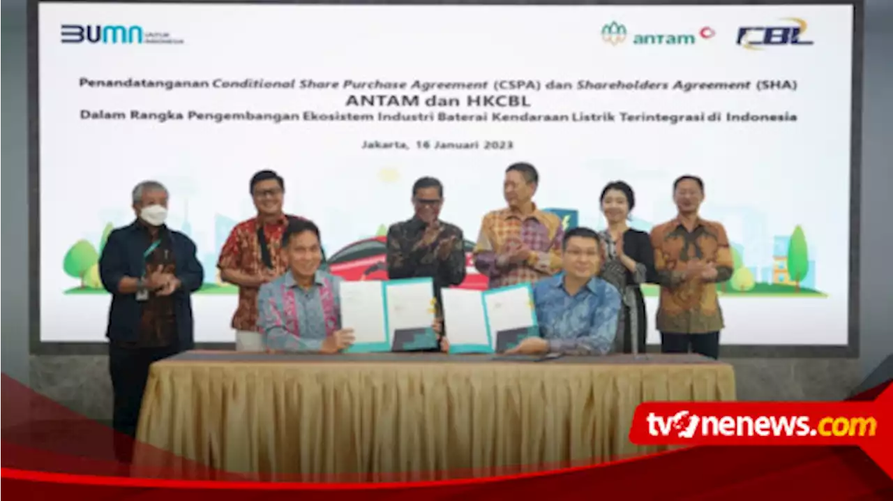 MIND ID: JV Antam-CBL Buktikan Percepatan Ecosistem EV Battery