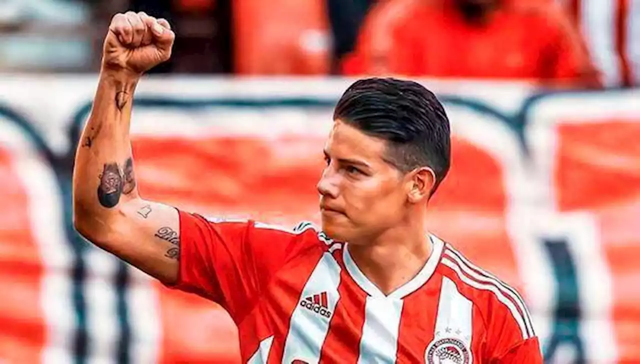 Asistencia de James Rodríguez para el triunfo del Olympiacos