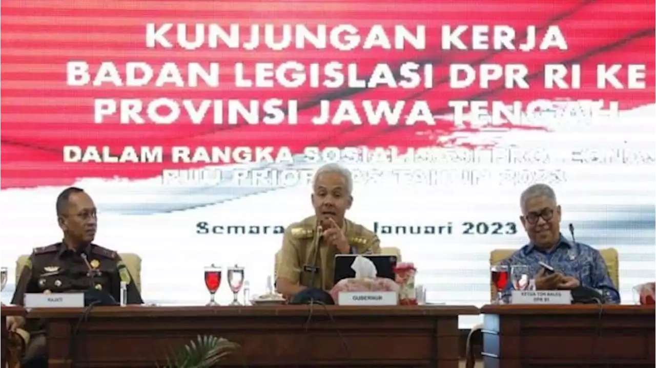 Ganjar Usul 39 RUU Prioritas 2023 Masuk Prolegnas Mudah Diakses Masyarakat