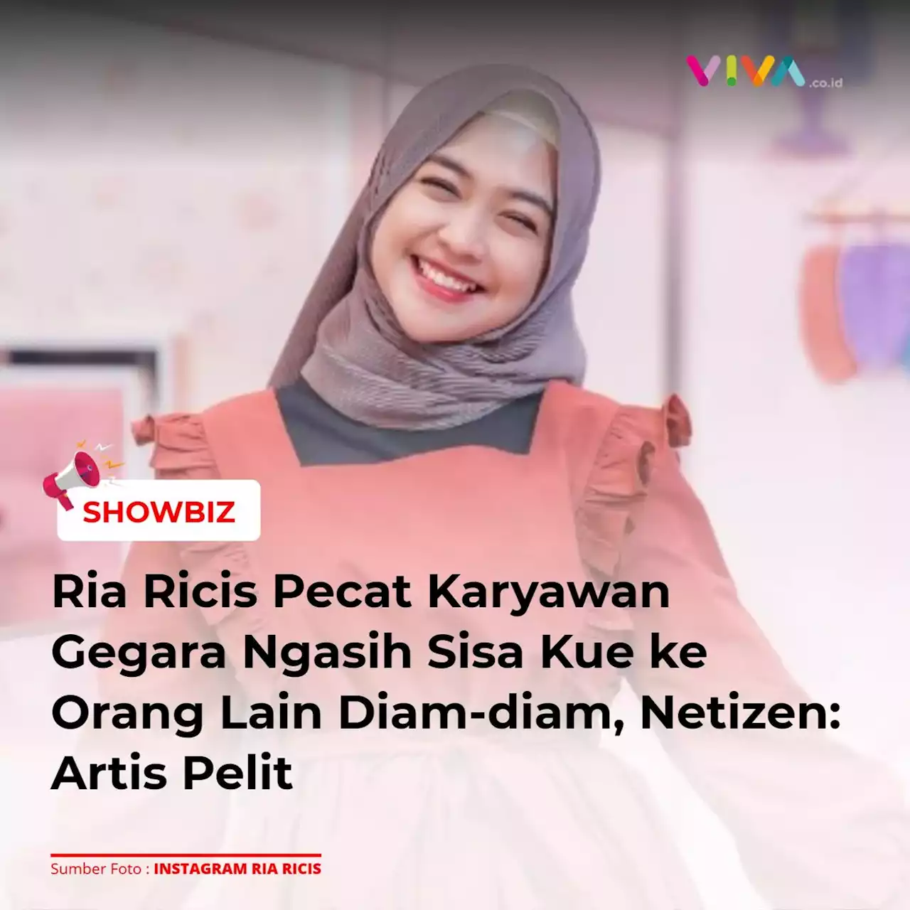 Ria Ricis Pecat Karyawan Gegara Ngasih Sisa Kue ke Orang Lain Diam-diam, Netizen: Artis Pelit