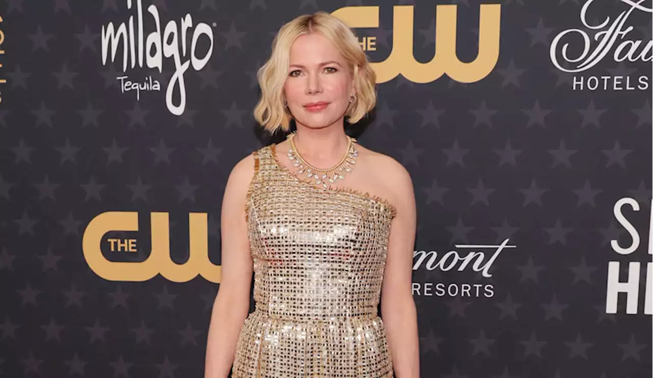 Michelle Williams Shines in Gold Sequined Gown at Critics Choice Awards 2023