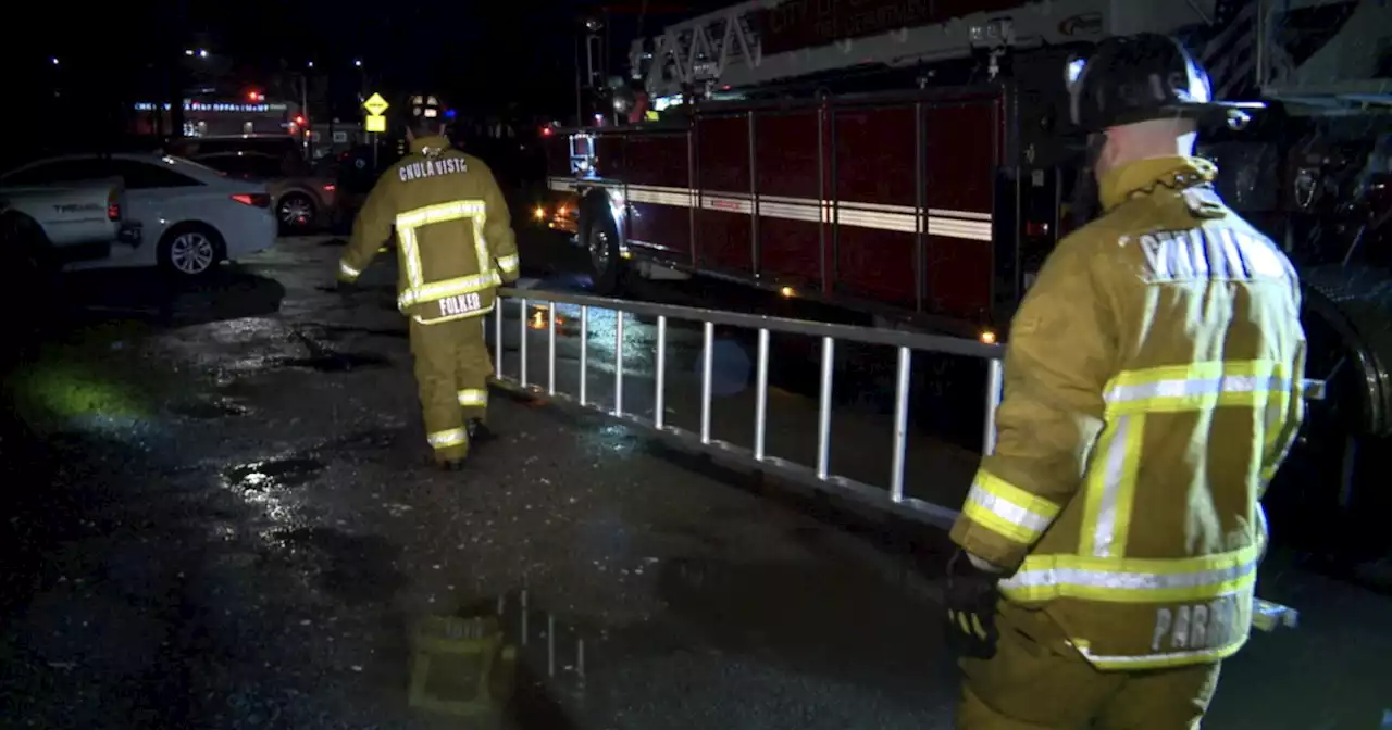 Chula Vista man rescued after falling into sinkhole