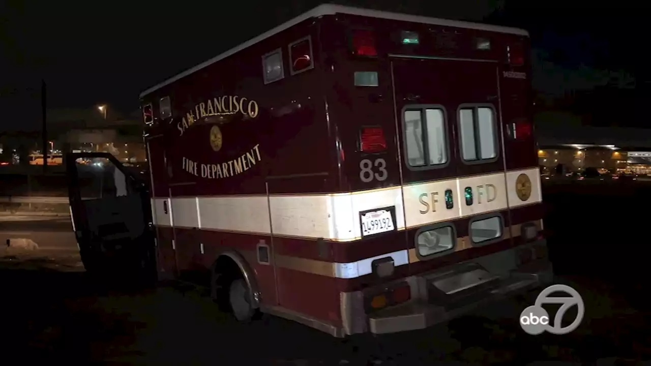 Suspect steals ambulance in SF, abandons it in Oakland after pursuit, officials say