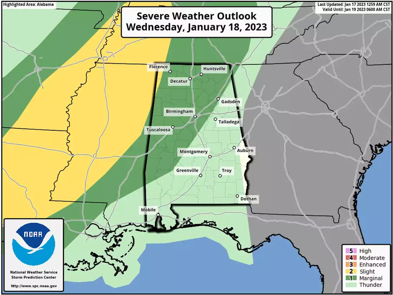 A few strong storms possible Wednesday and Thursday