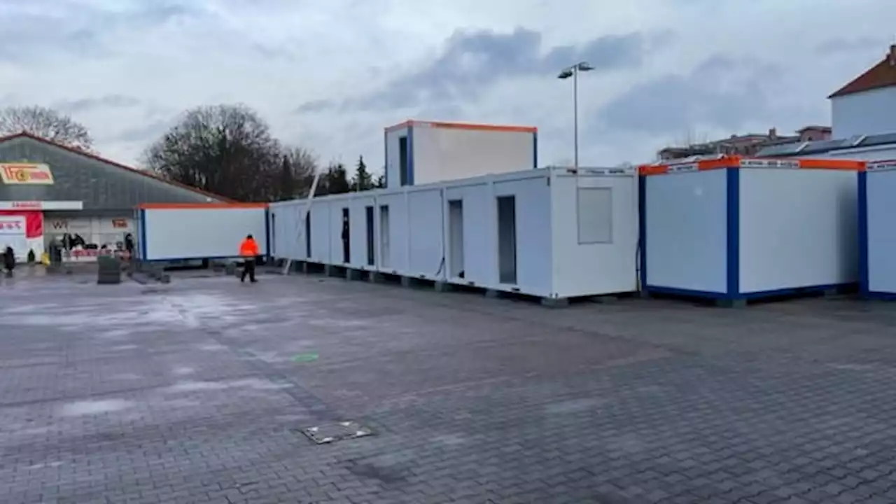 Unions neue Alte Försterei: Erste Container für den Umbau eingetroffen