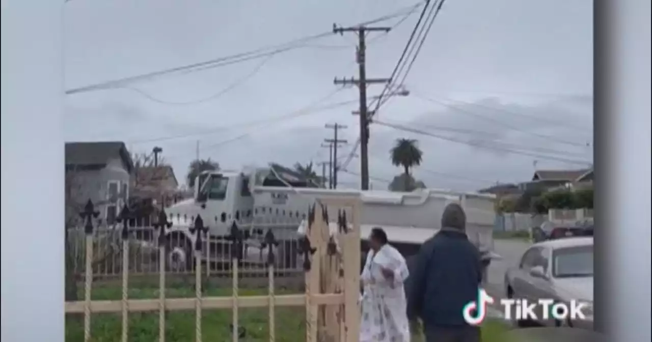 Enraged man rams his own South LA home with a dump truck