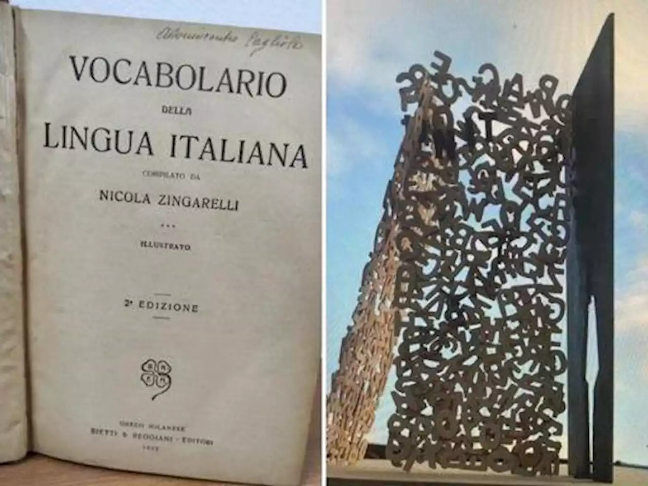 Lo Zingarelli compie 100 anni: a Cerignola un monumento per il dizionario della lingua italiana